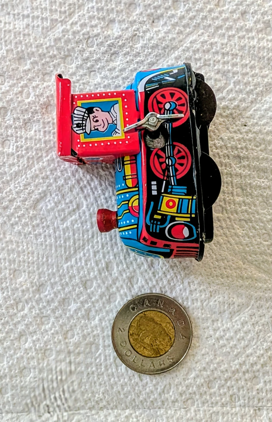 Wind-up Tin Toy Train MS 237 - photo 3