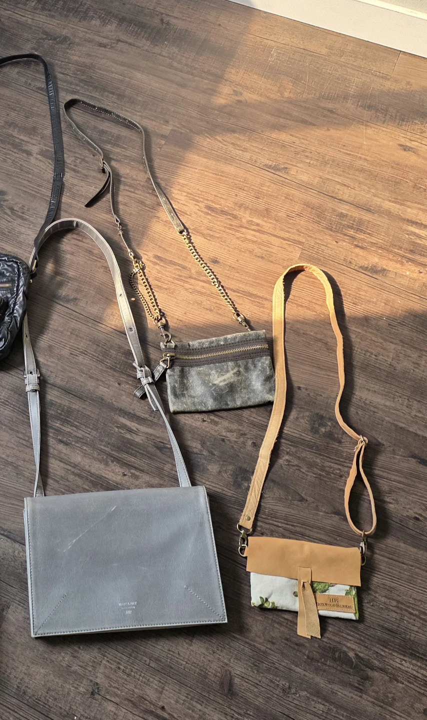 Purses! Matt and Nat Grey Vegan Leather Crossbody Bag - photo 2