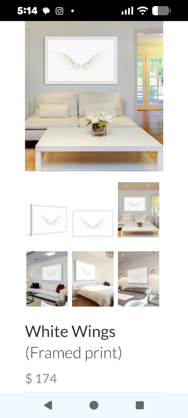 Marmont Hill White Wings Framed Art Print - photo 2