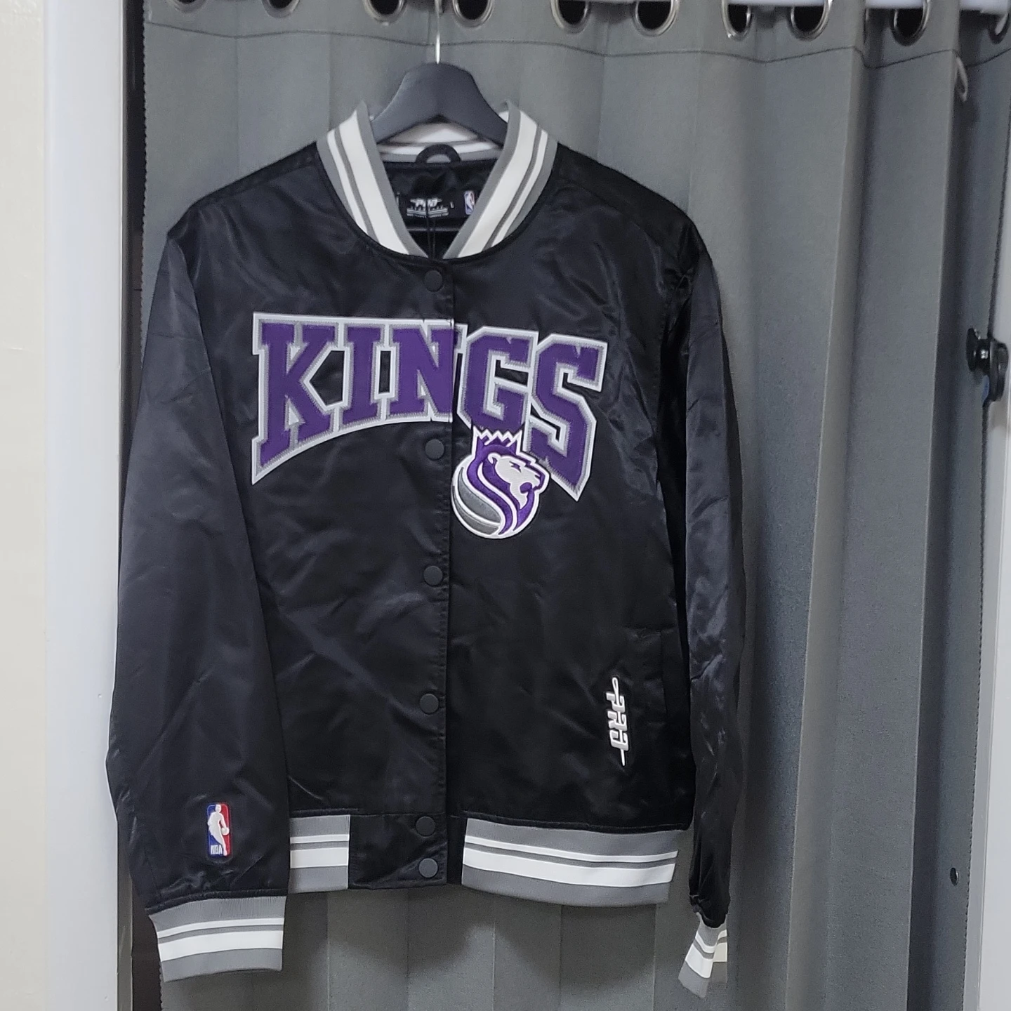 NBA Sacramento Kings Satin Bomber Jacket