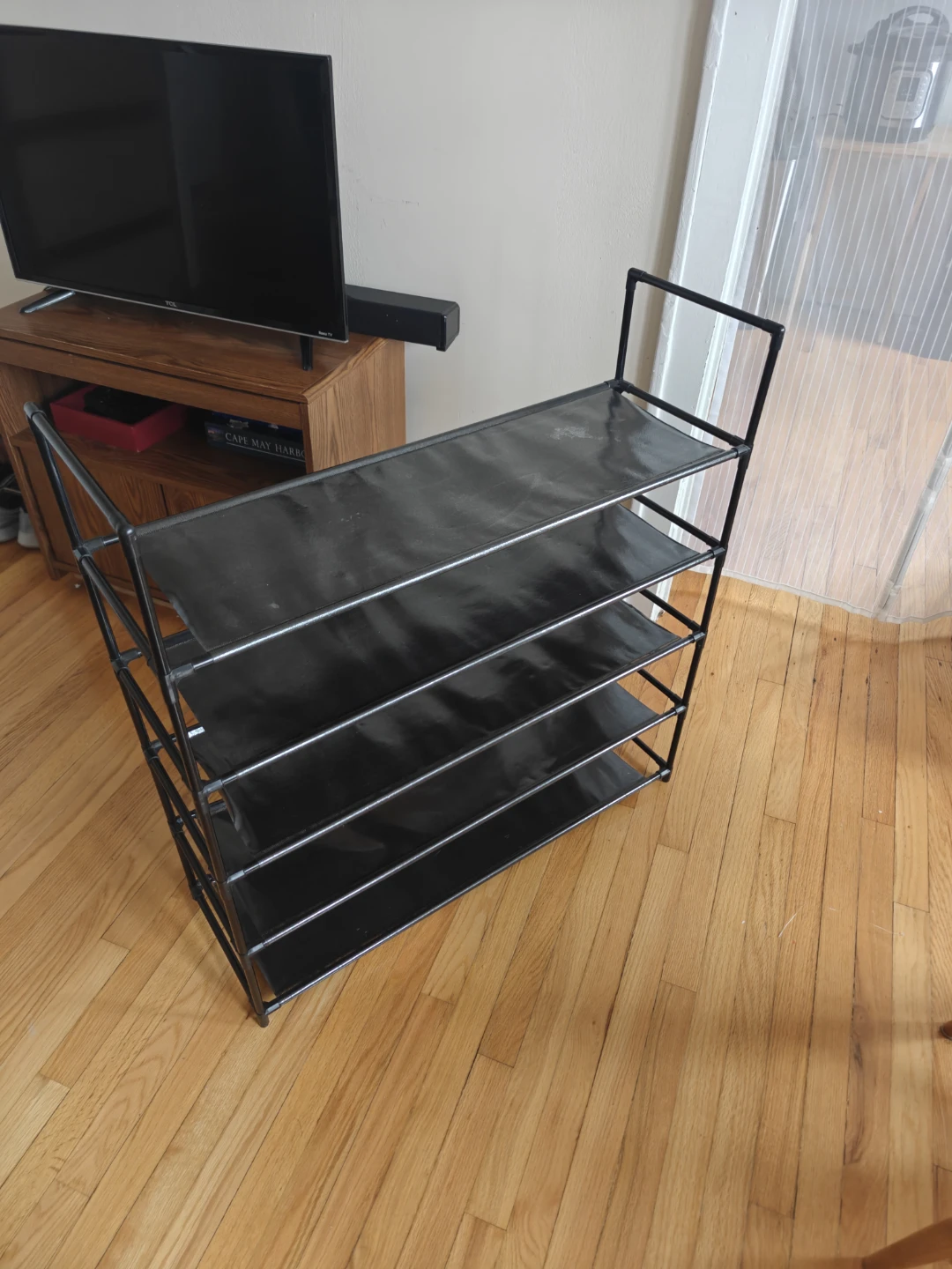 Black 5-Tier Shoe Rack - photo 2