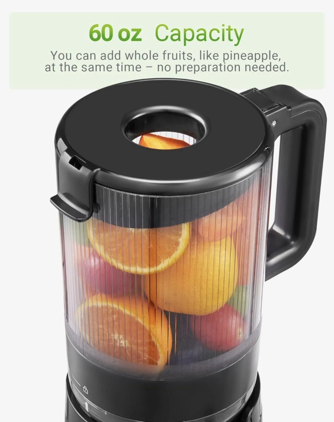 Black Juicer with 5.8" Feed Chute and 60oz Capacity - photo 4