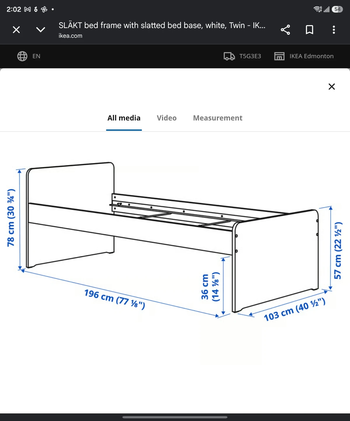 Ikea twin bed frame with slats - photo 3