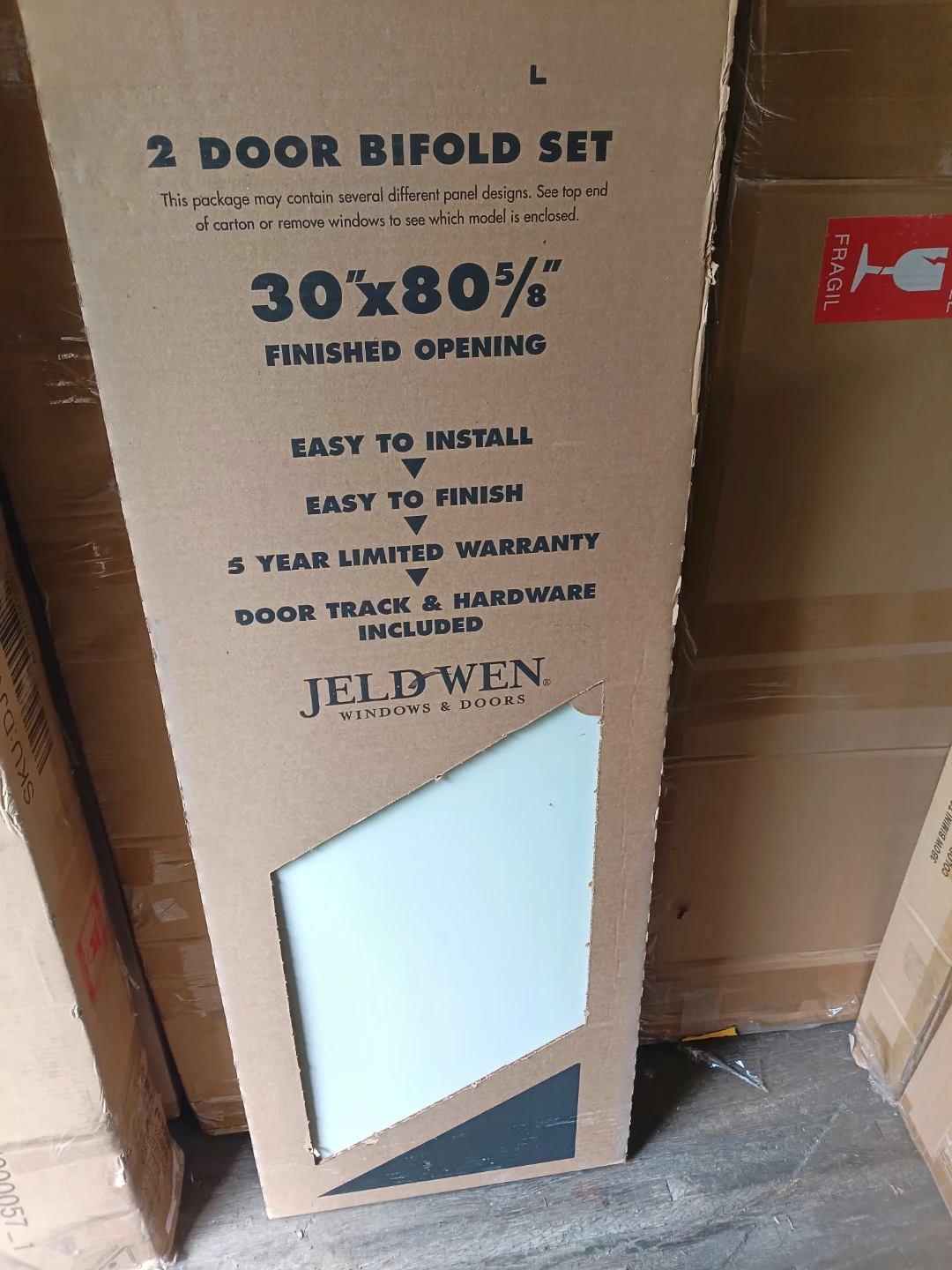 JELD-WEN 2 Door Bifold Set 30"x80 5/8"
