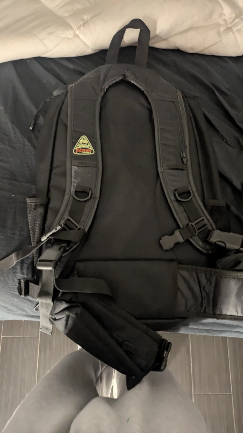 SOS Rider Series Black Backpack