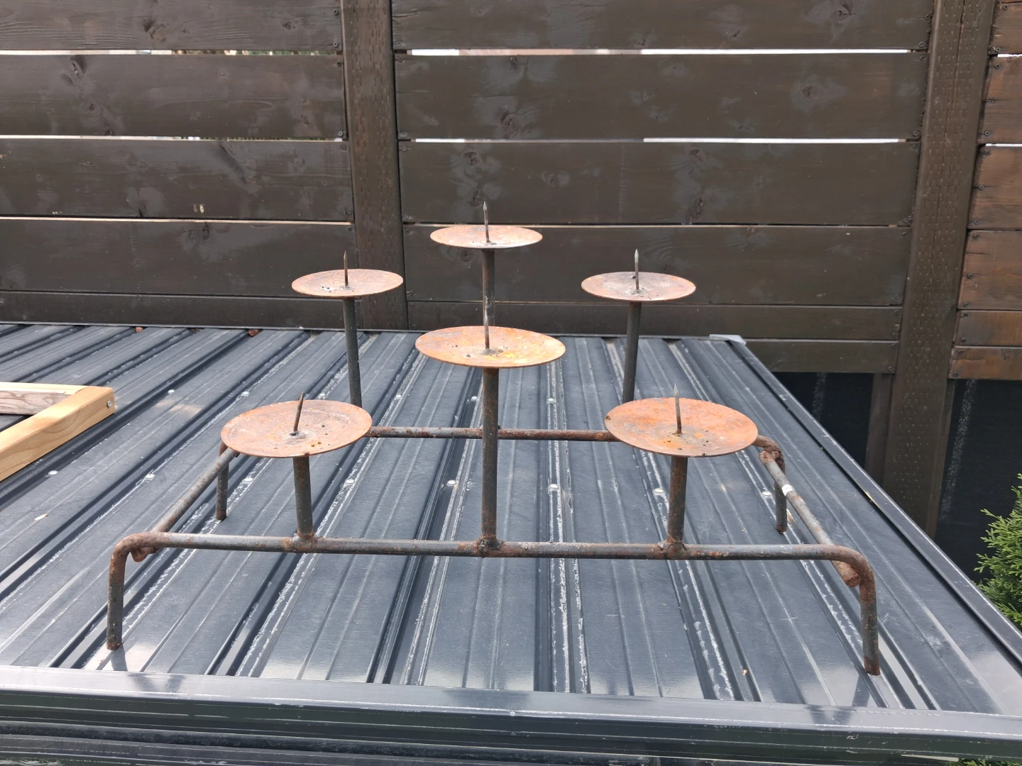 Rustic Metal Candelabra