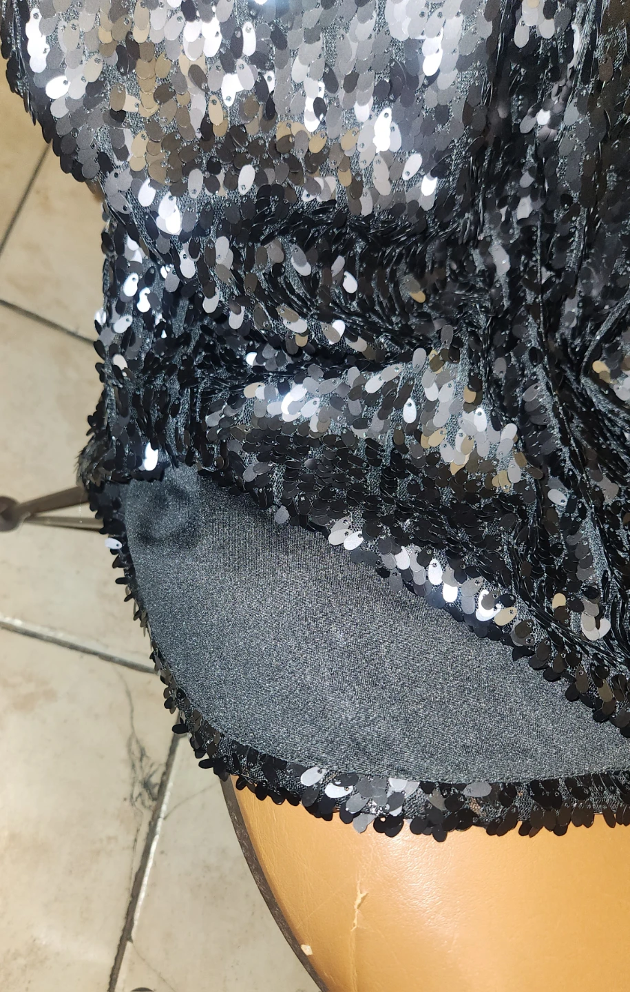 Ashley Stewart Black Sequin Kimono Shrug - photo 3