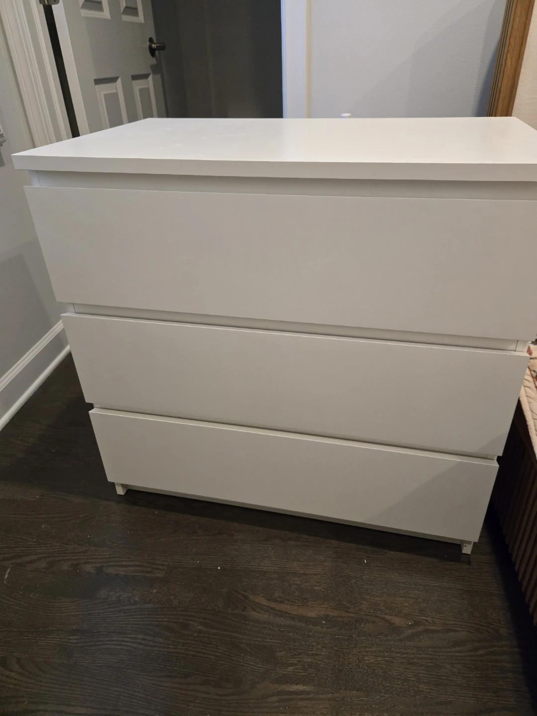 Disassembled White Shelving Units and Closet Unit - photo 2