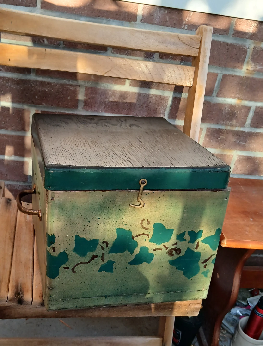 Vintage Wooden Storage garden caddy