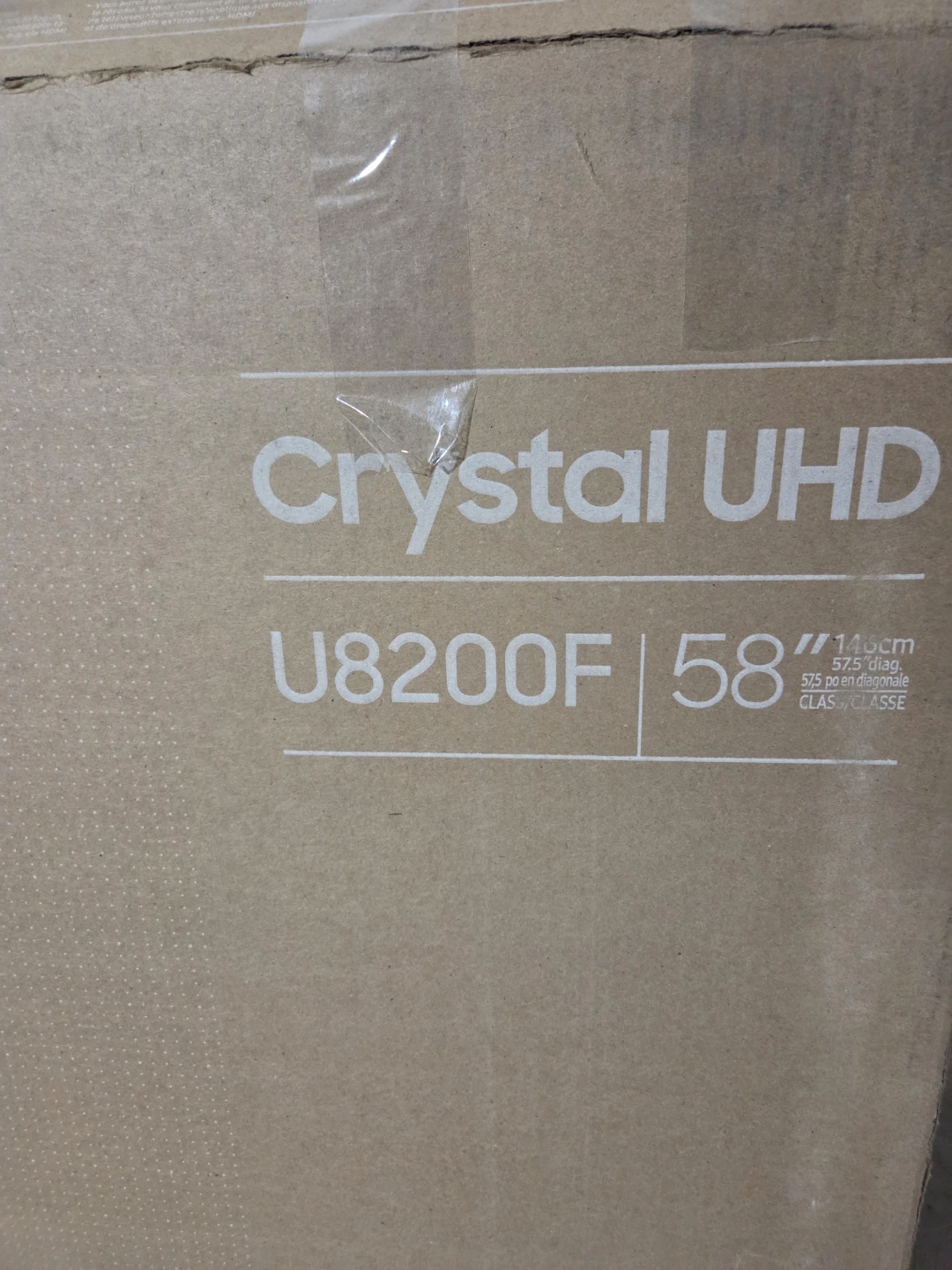Samsung 58" Crystal UHD U8200F TV
