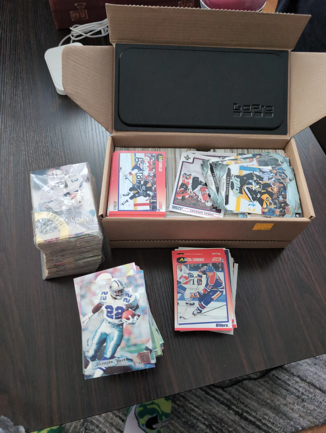Hockey and Football Trading Cards Collection