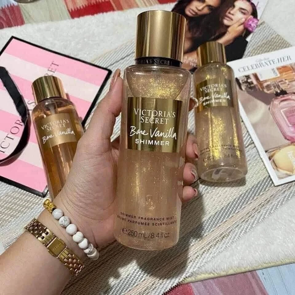 Victoria's Secret Bare Vanilla Shimmer Fragrance Mist 8.4oz - photo 2
