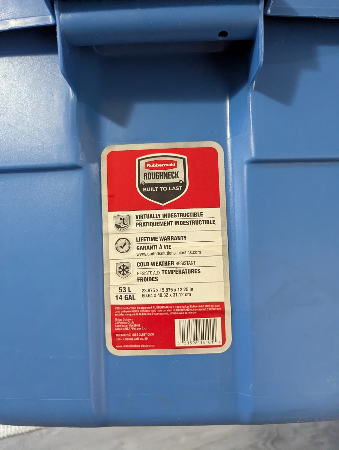 Rubbermaid Roughneck Storage Totes - Set of 3 - photo 2