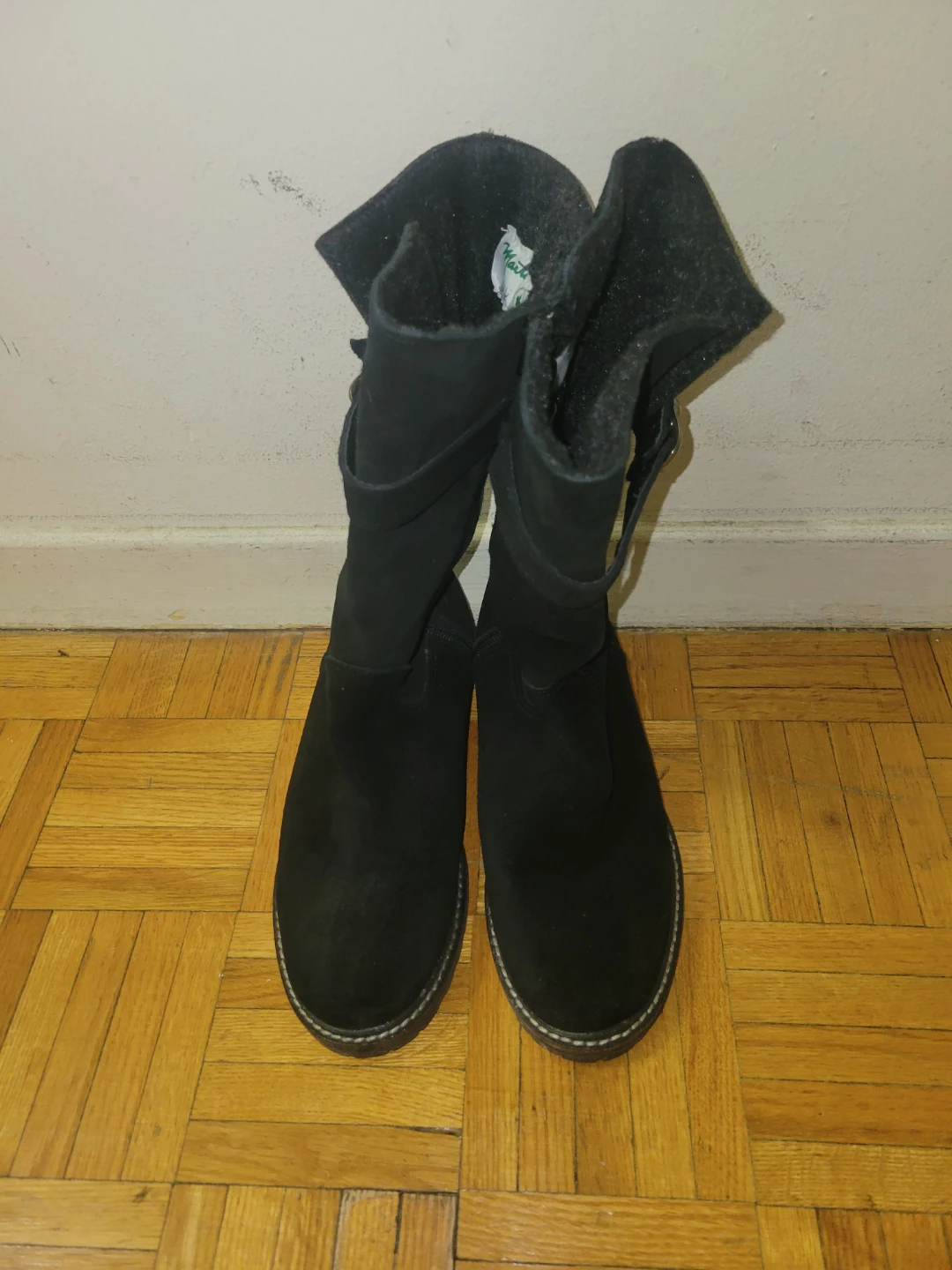 Martino Black Suede Boots