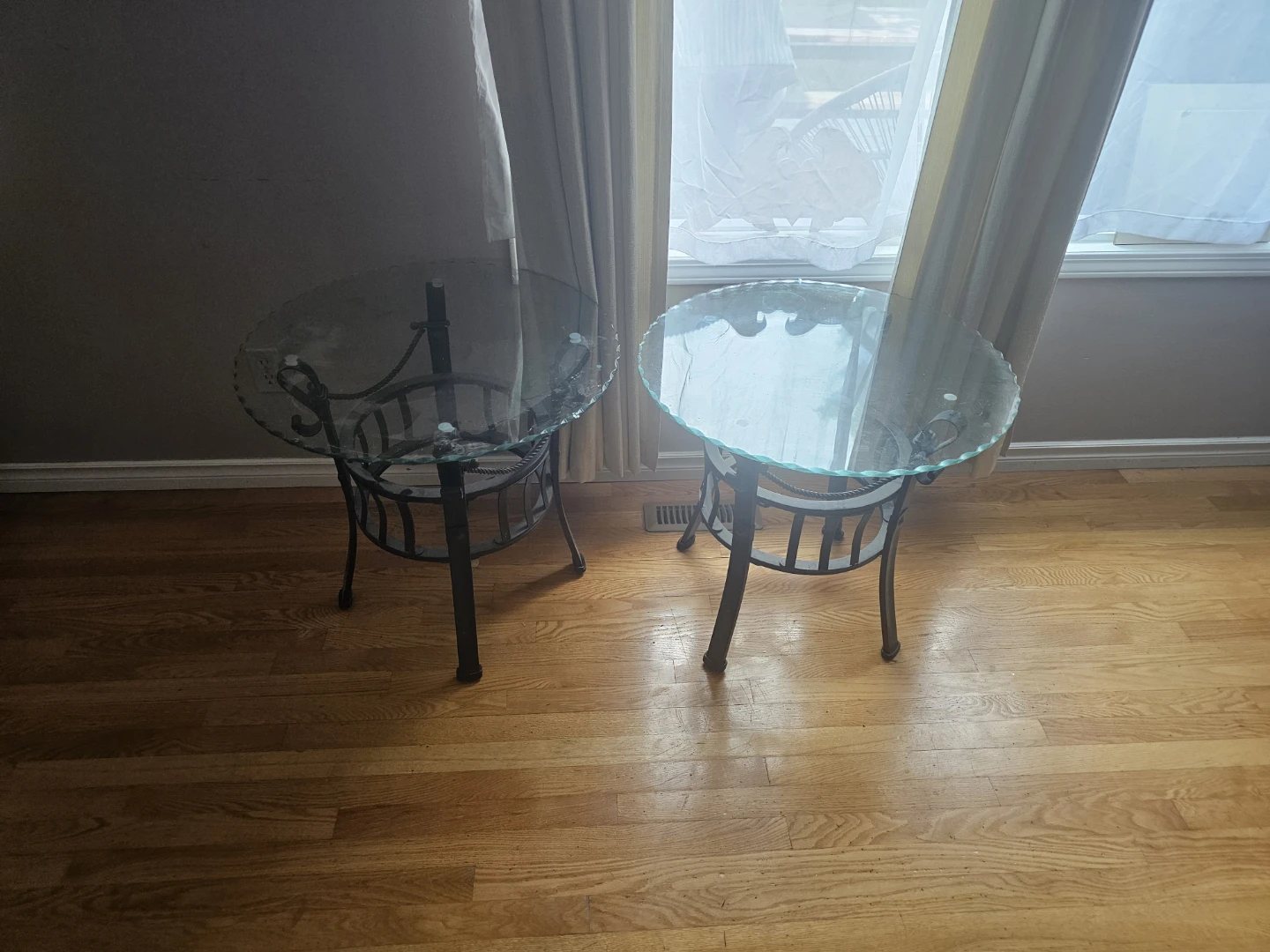 Glass Top Side Table