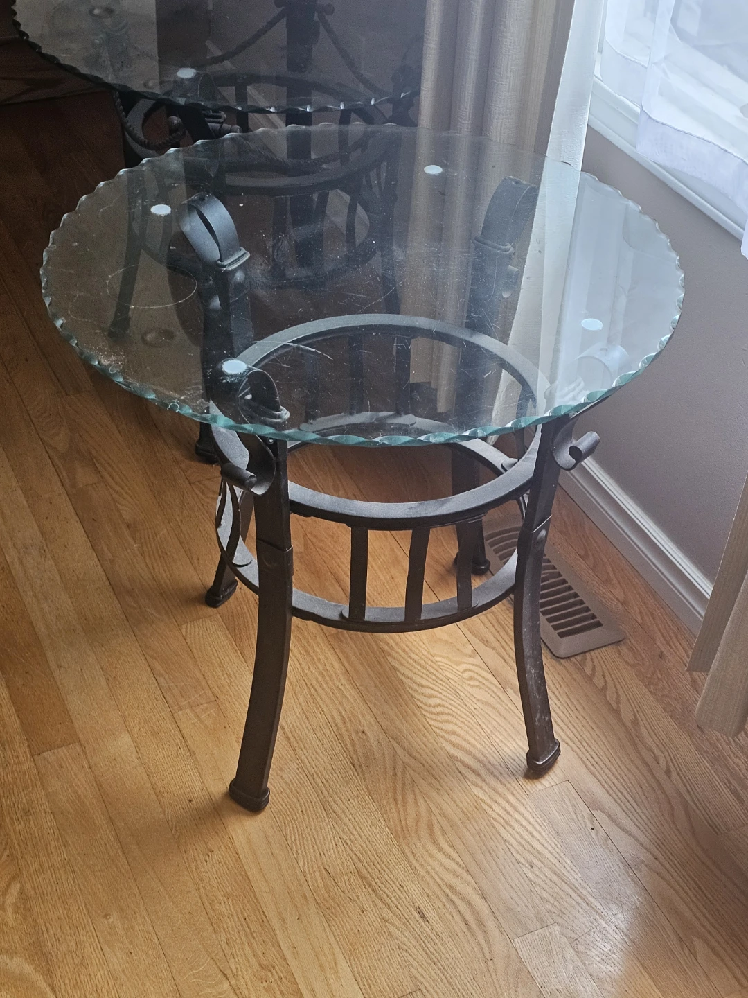 Glass Top Side Table - photo 4