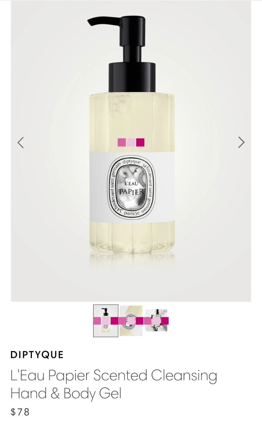 Diptyque L'Eau Papier Scented Cleansing Hand & Body Gel 200ml