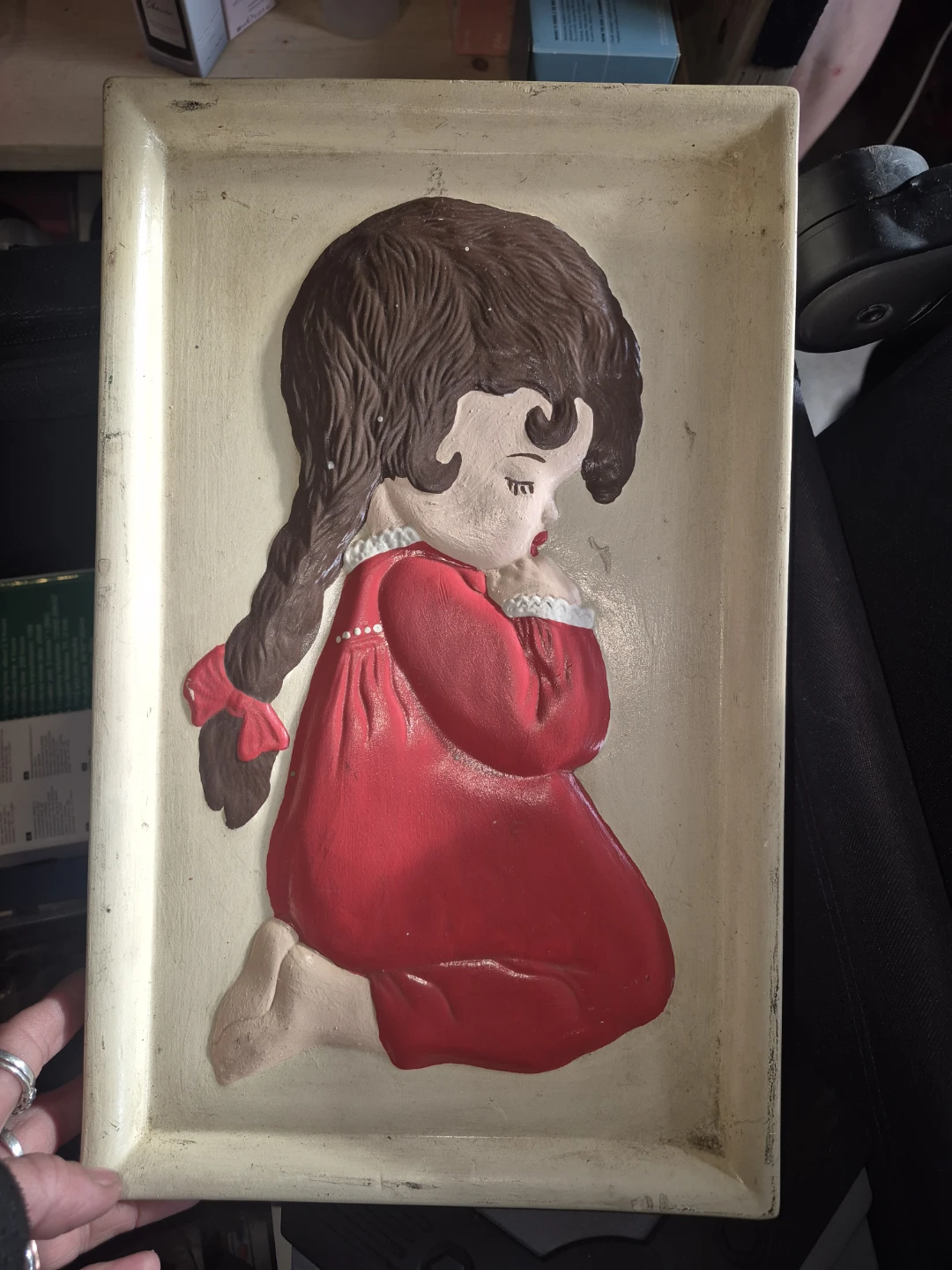 Vintage Praying Child Wall Decor