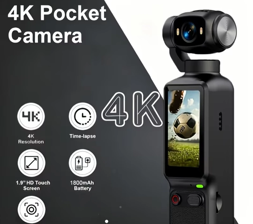 4K Pocket Action Camera with Accessories - photo 4