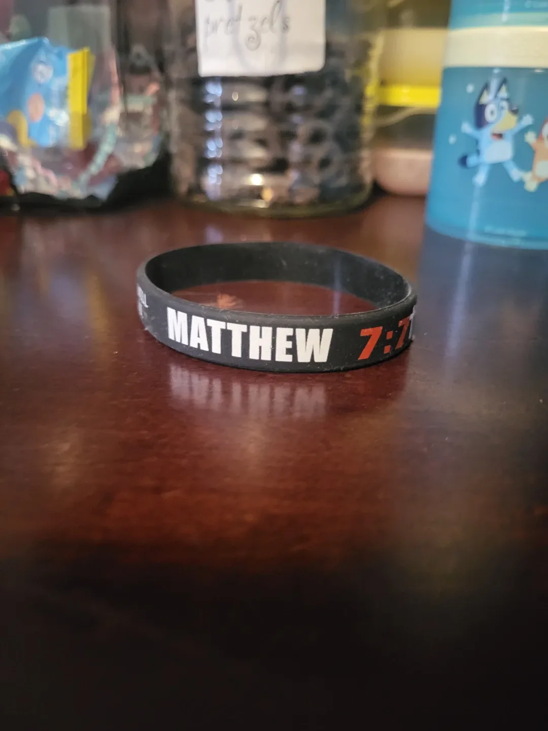 Matthew 7:7 Silicone Wristband