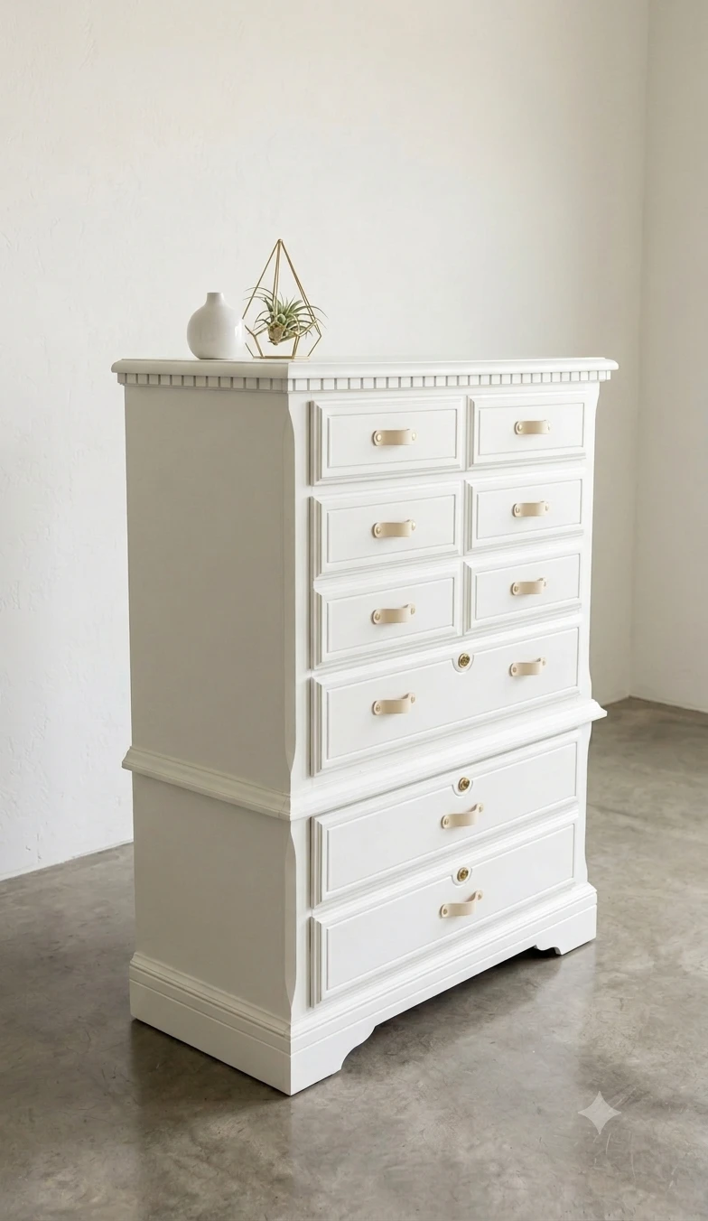 White Tall Dresser Drawers - photo 2