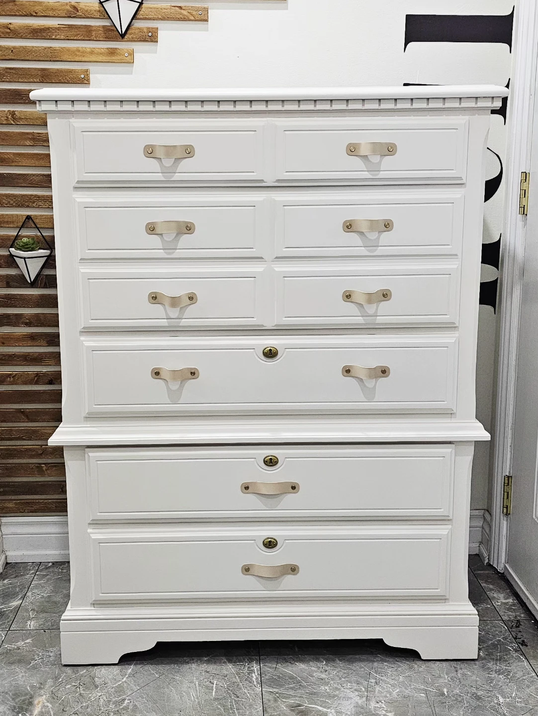 White Tall Dresser Drawers - photo 3