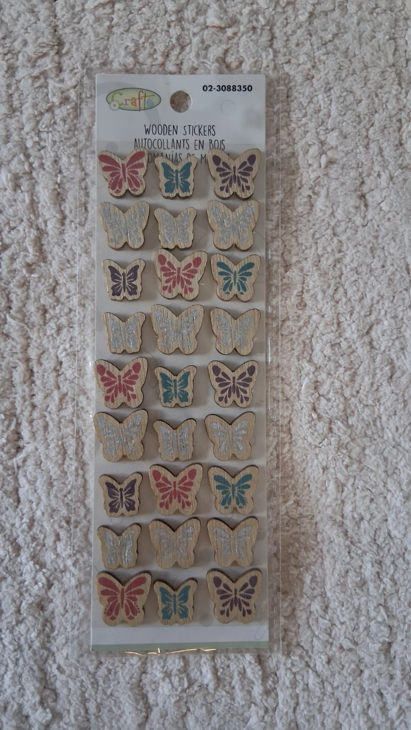 #Freecycle ❤️ Wooden Butterfly Stickers - photo 2