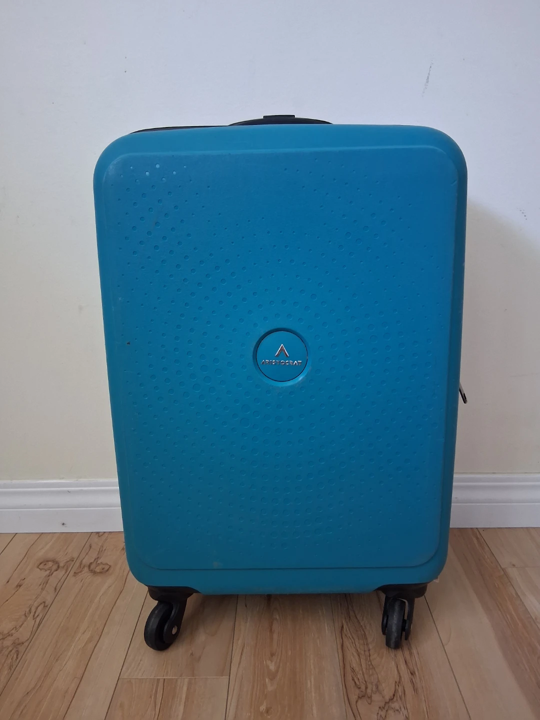 Aristocrat Blue Hardside Travel Carry -On Luggage
