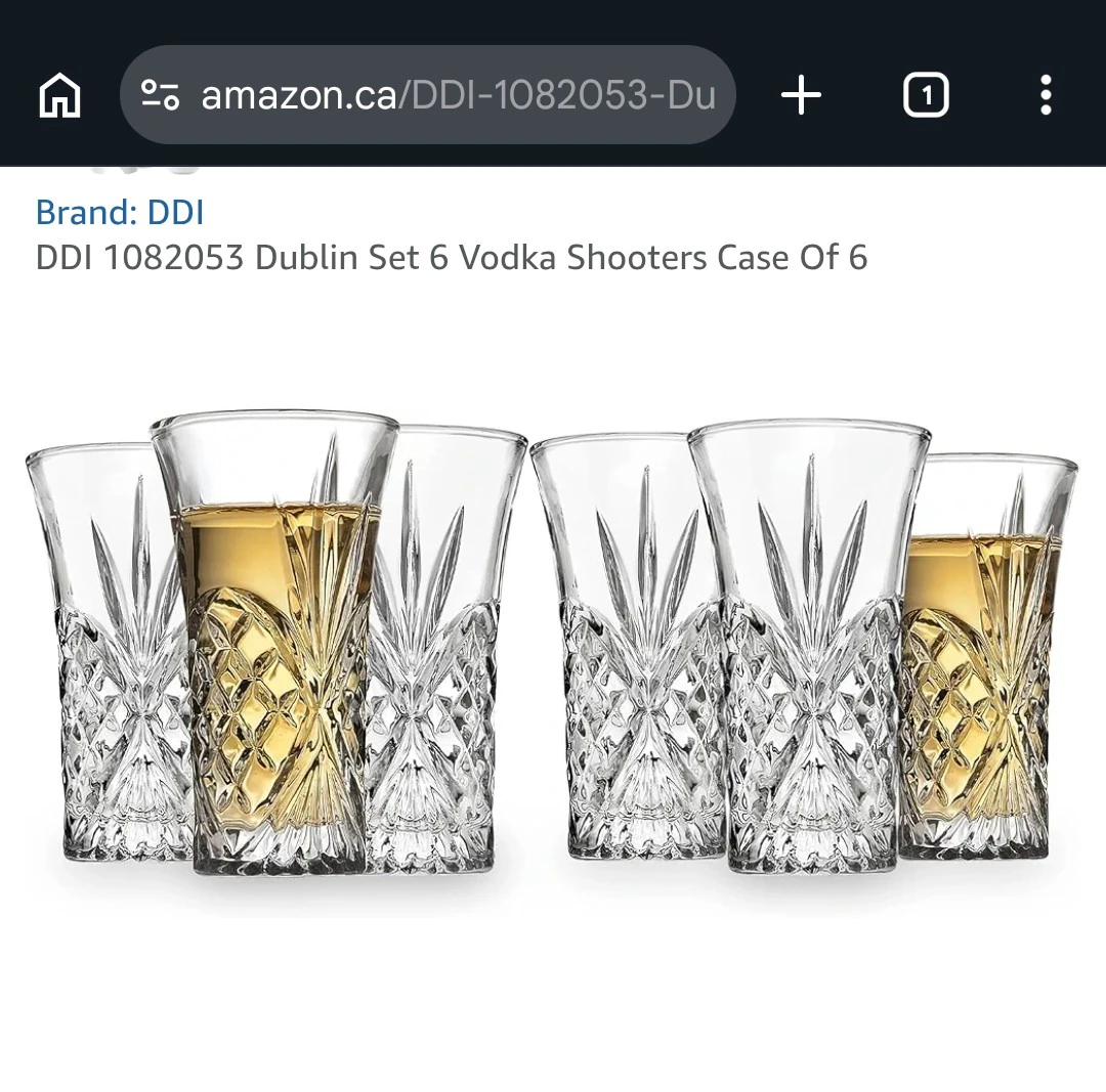 Dublin Set of 6 Vodka Shooters