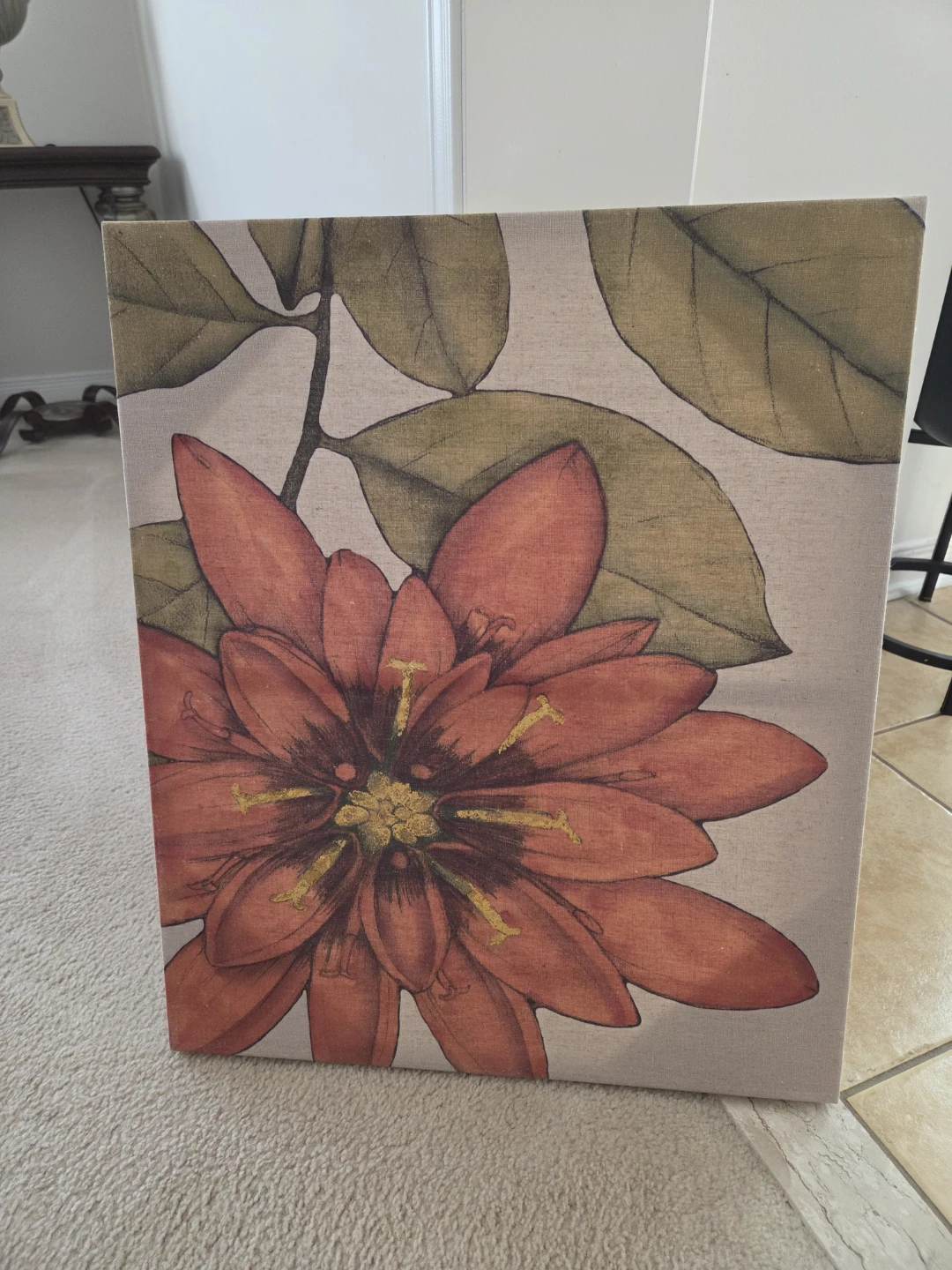 Canvas Wall Art with Floral Design - photo 2