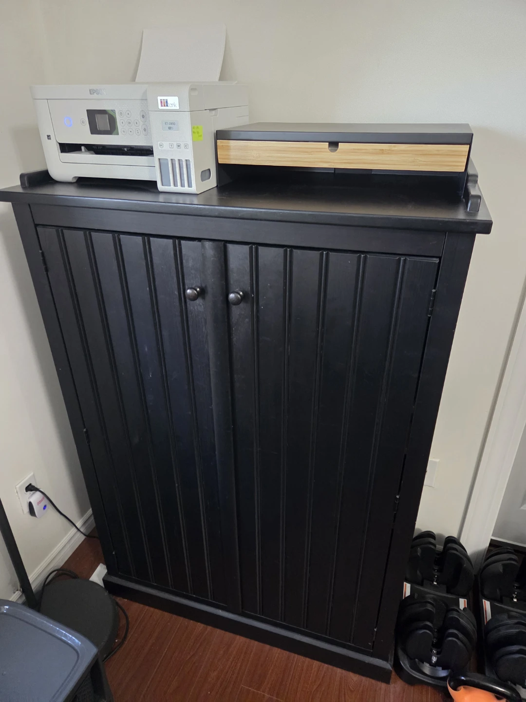 Ikeas black sideboard