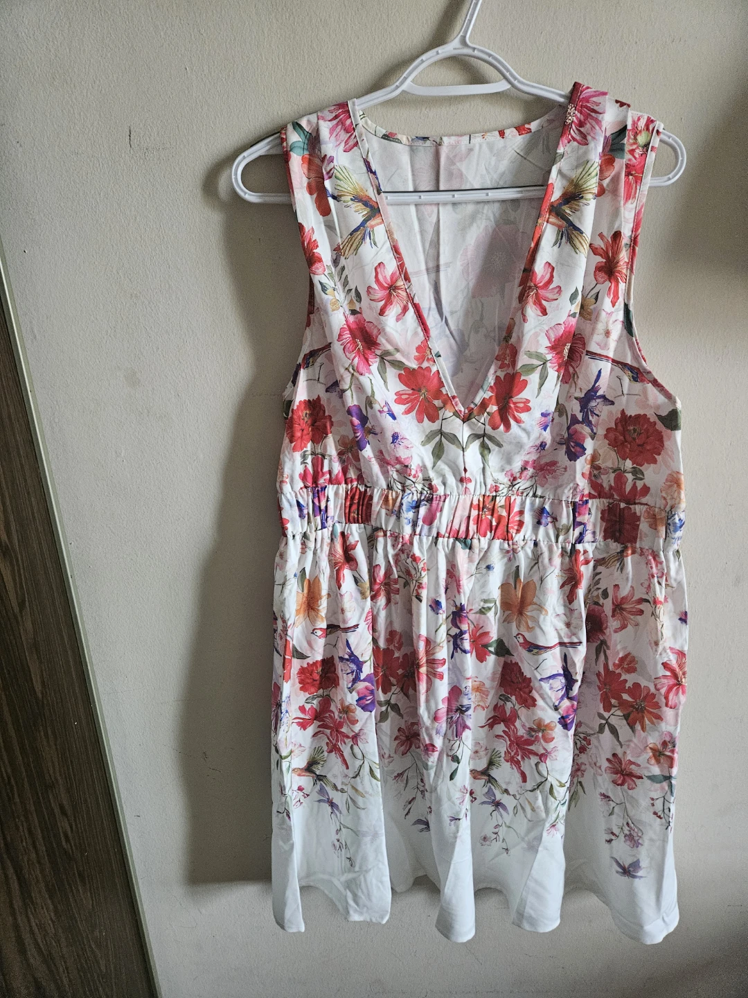 Floral Print V-Neck Dress XL - photo 2