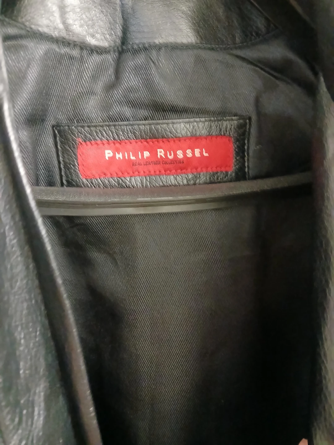 Philip Russel men's genuine leather motorbiker style jacket XL - photo 3