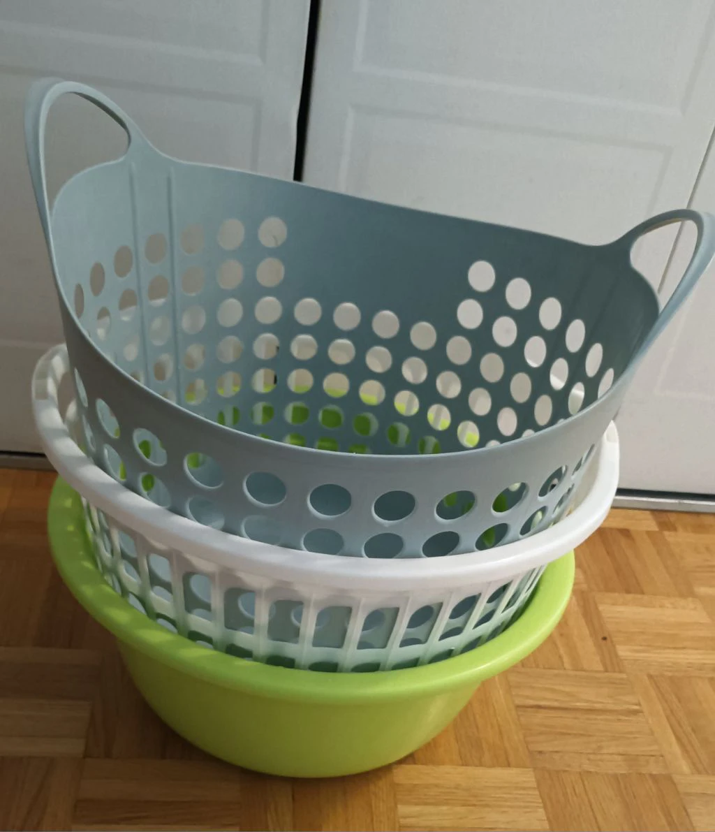Set of 3 Laundry Baskets and Bowls