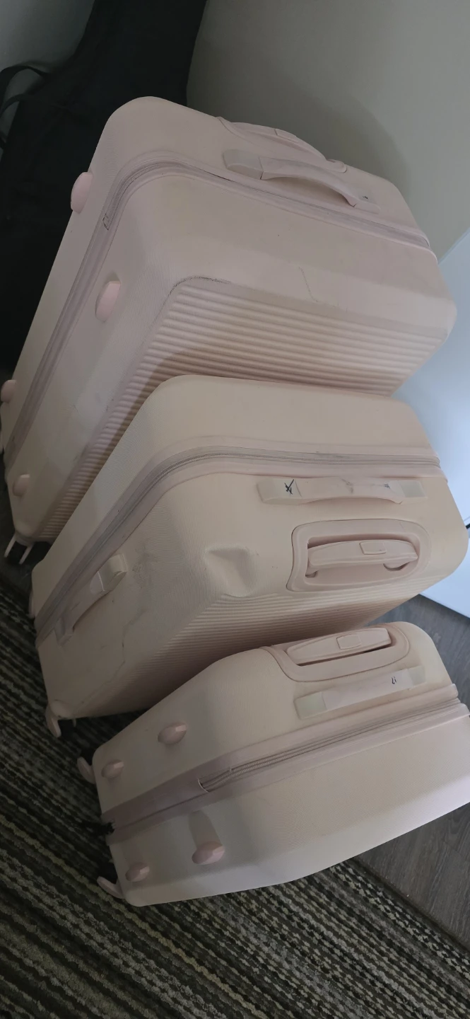 Set of 3 Pink Luggage - Hardshell Suitcases - photo 2