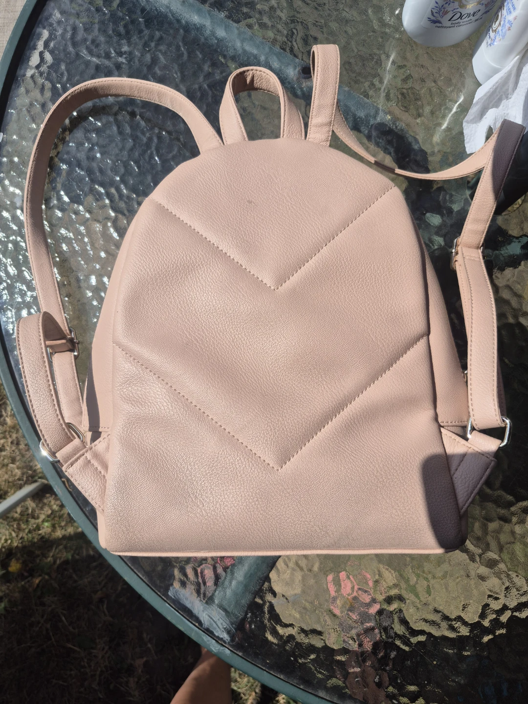 Guess Pink Chevron Quilted Backpack - photo 2