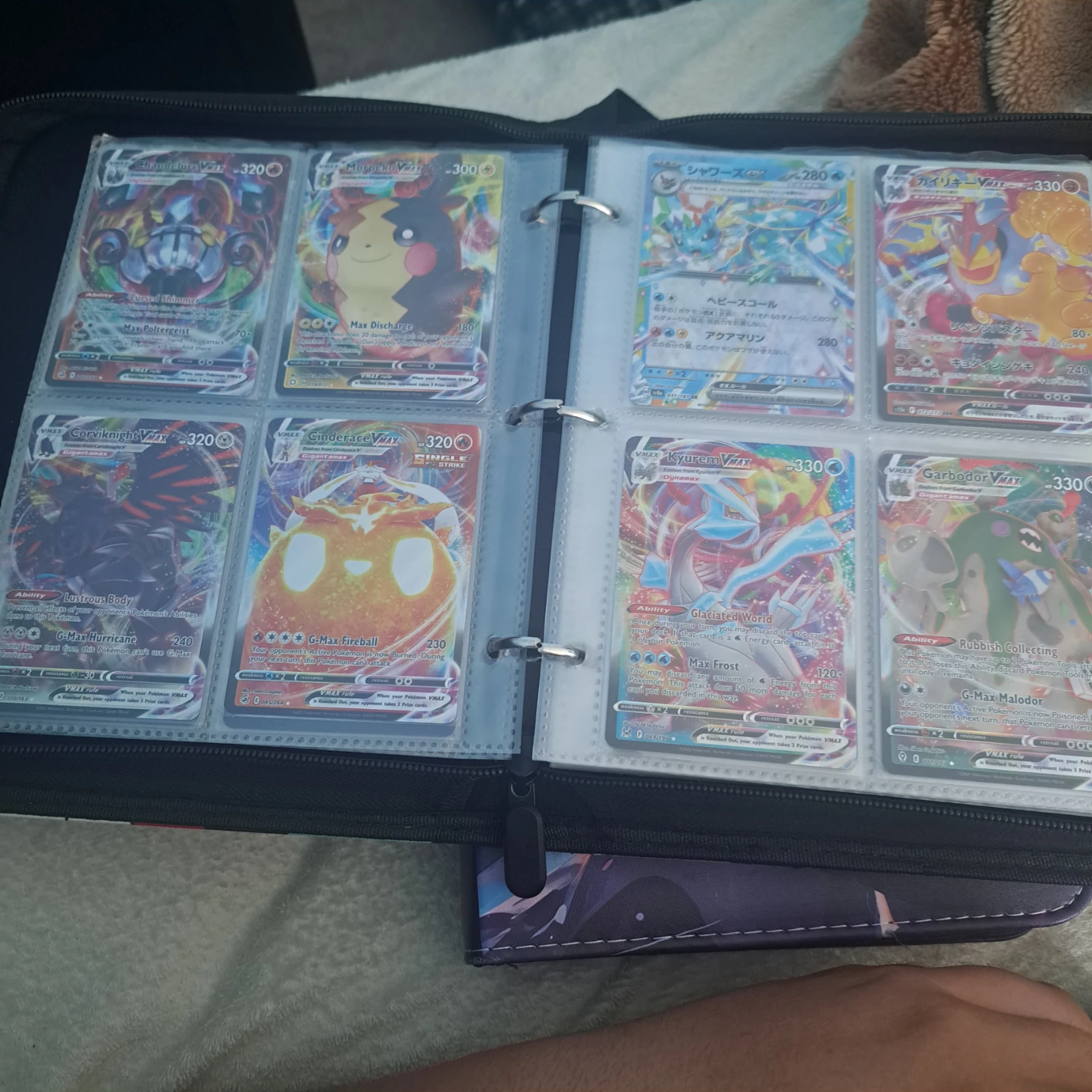 Pokémon Trading Card Binder with V, GX, and VMAX cards - photo 4