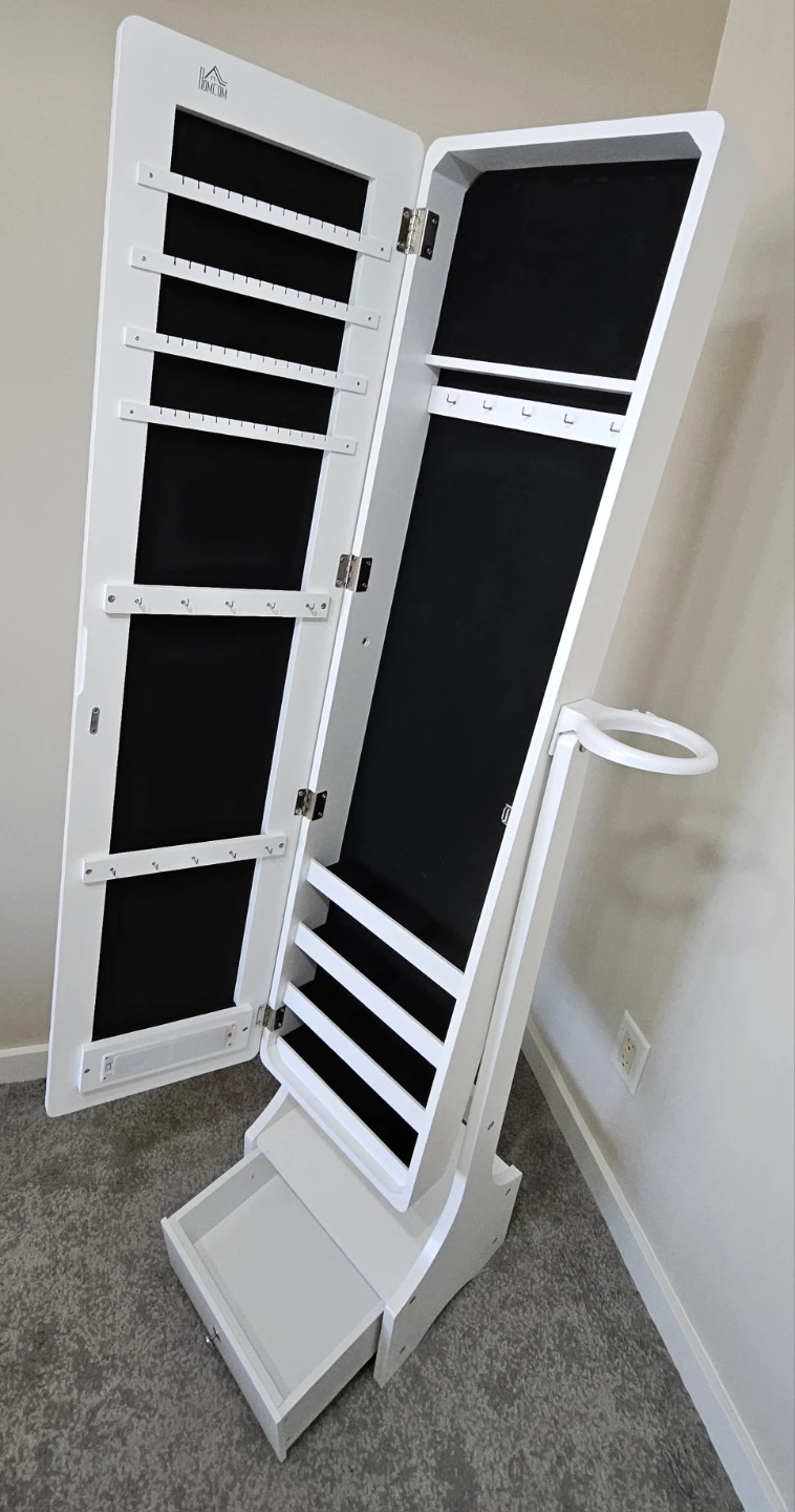 Homcom Standing Full-Length Mirror w/ Jewelry Storage - photo 2