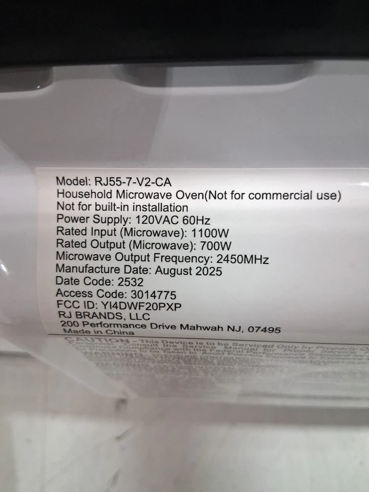 Chefman RJ55-7-V2-CA Countertop Microwave- New - photo 4