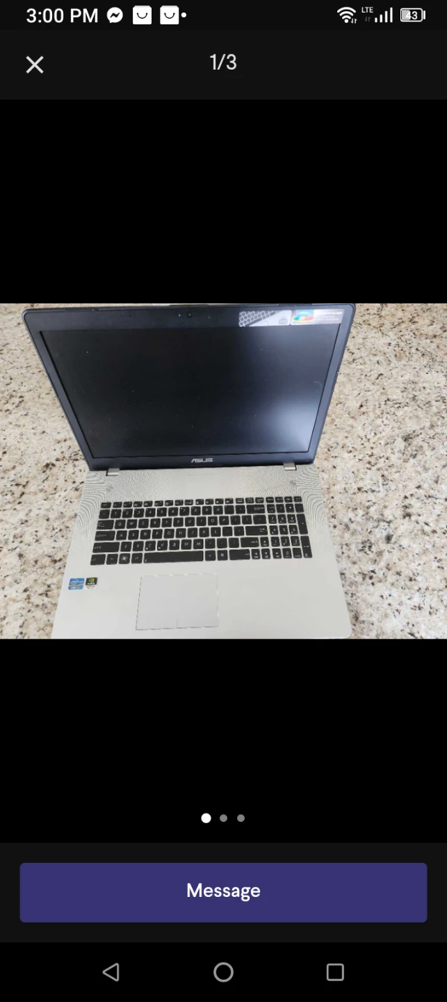 Silver Asus Laptop parts