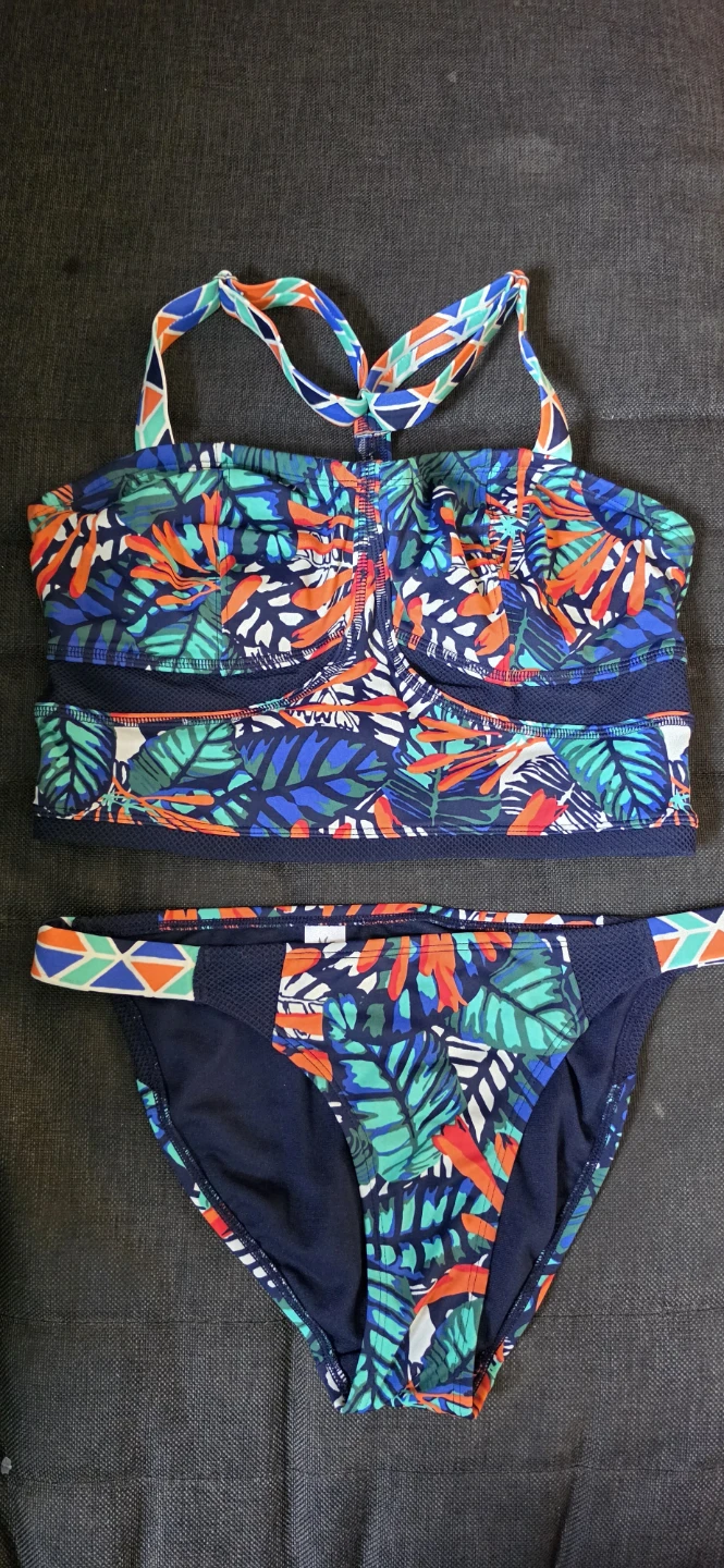 Athleta Tropical Print Bikini Set