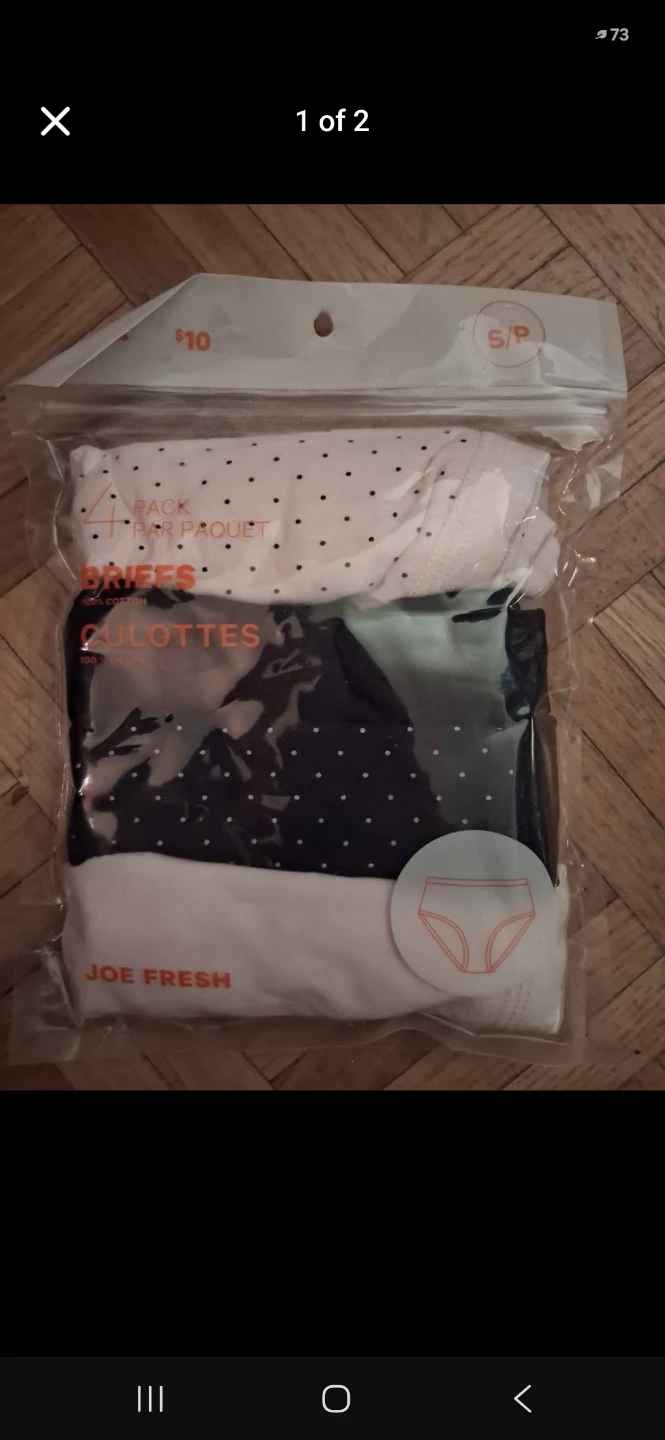 New - 4 Pairs of Woman's Underwear 100% Cotton - Size Small