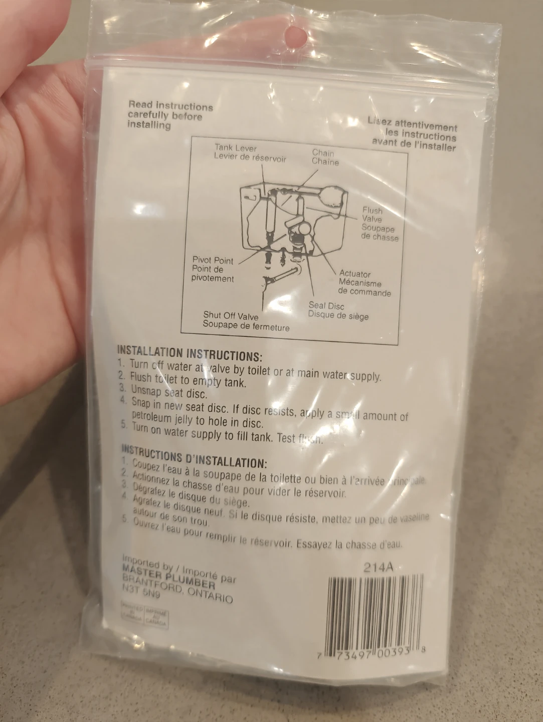 Master Plumber Toilet Tank Flush Valve Seal Disc - photo 2