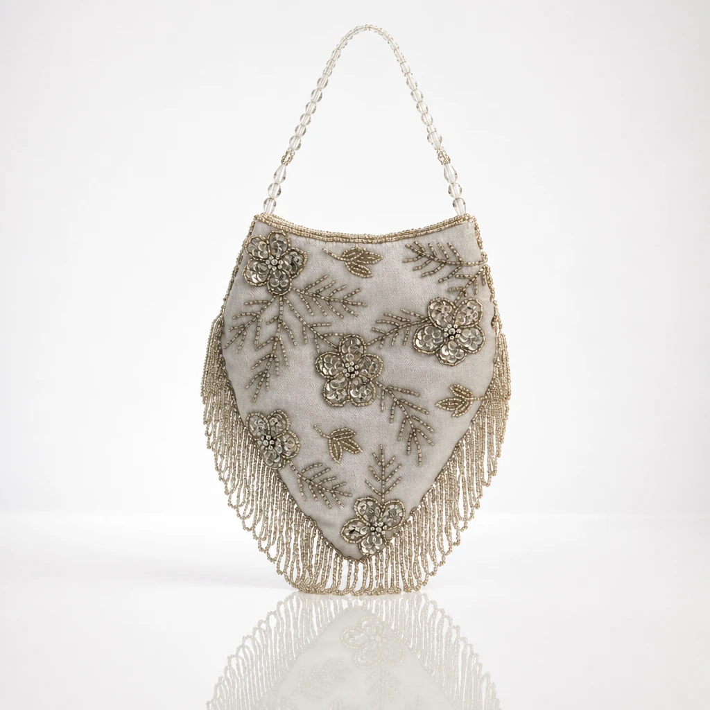 Embellished Beaded Fringe Evening Bag - photo 2