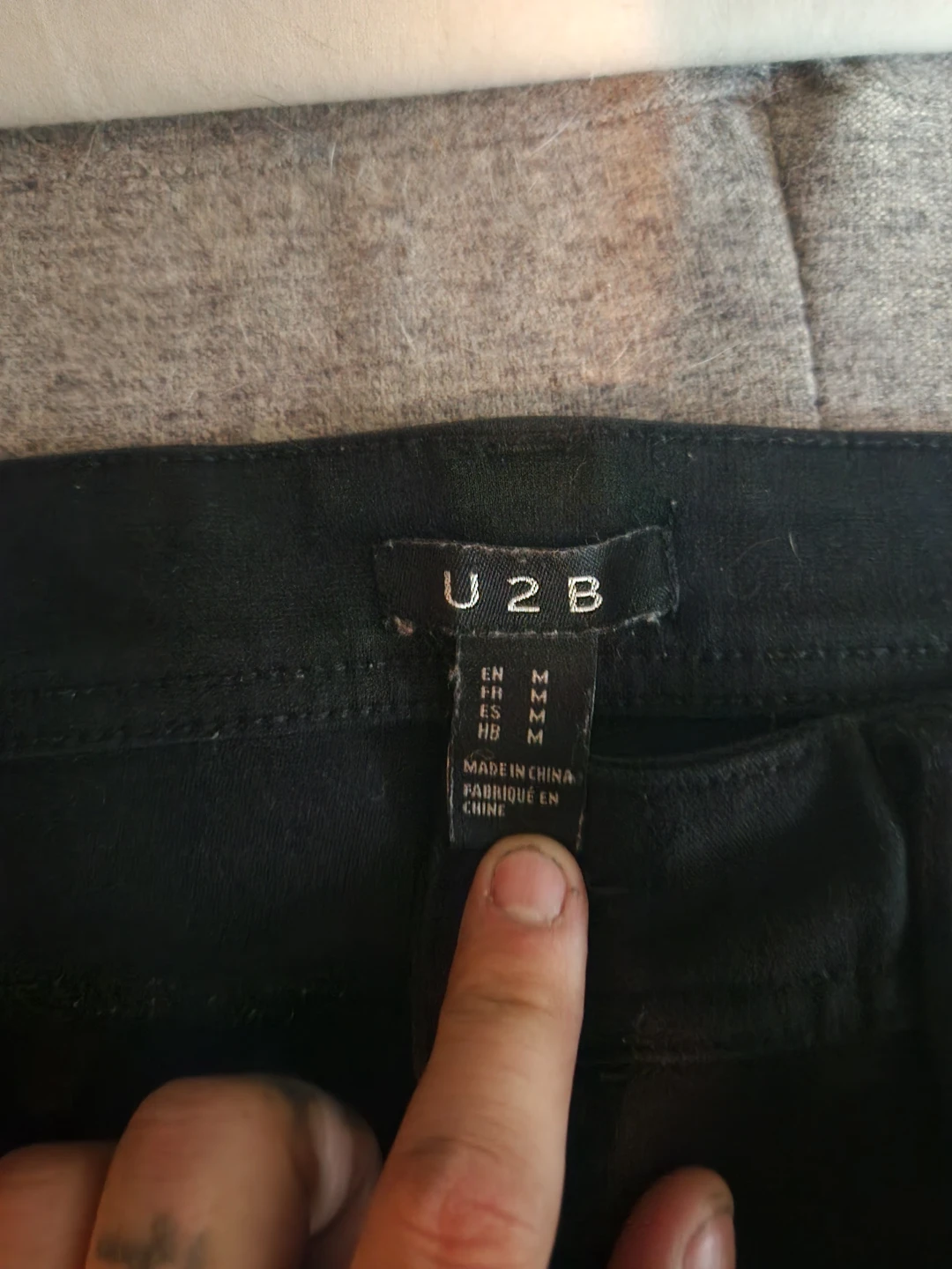 U2B Black Pants Size M
