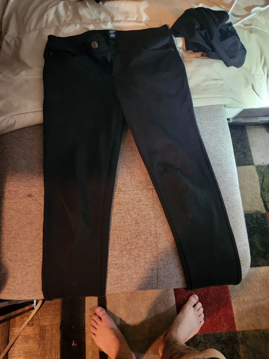 U2B Black Pants Size M - photo 2