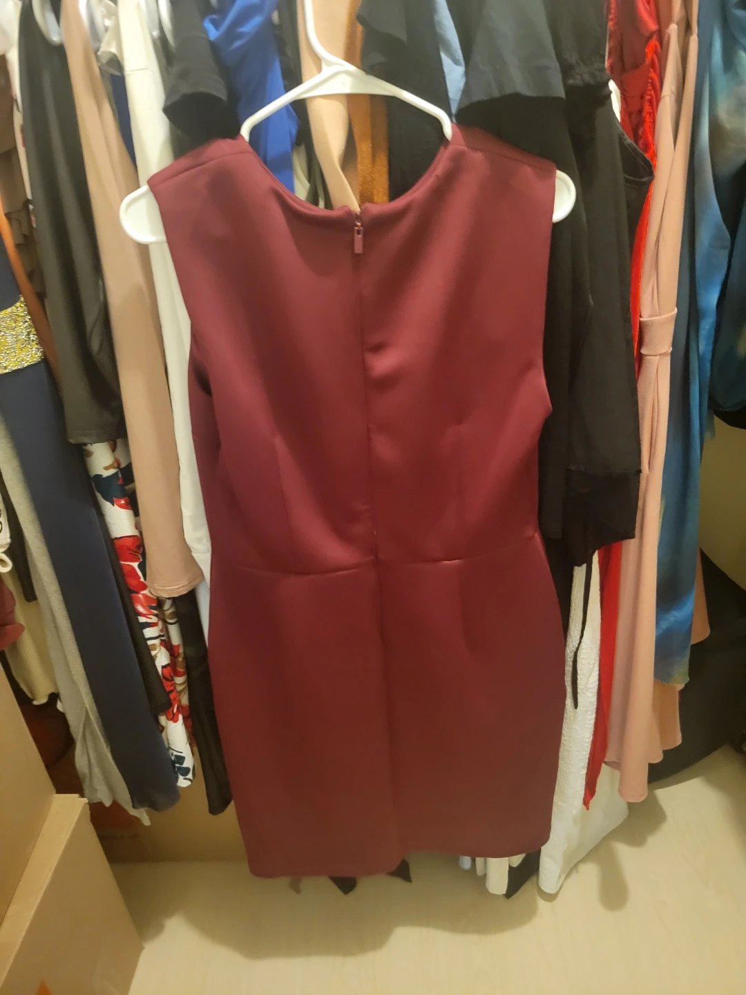 Calvin Klein Burgundy Dress - Size 12