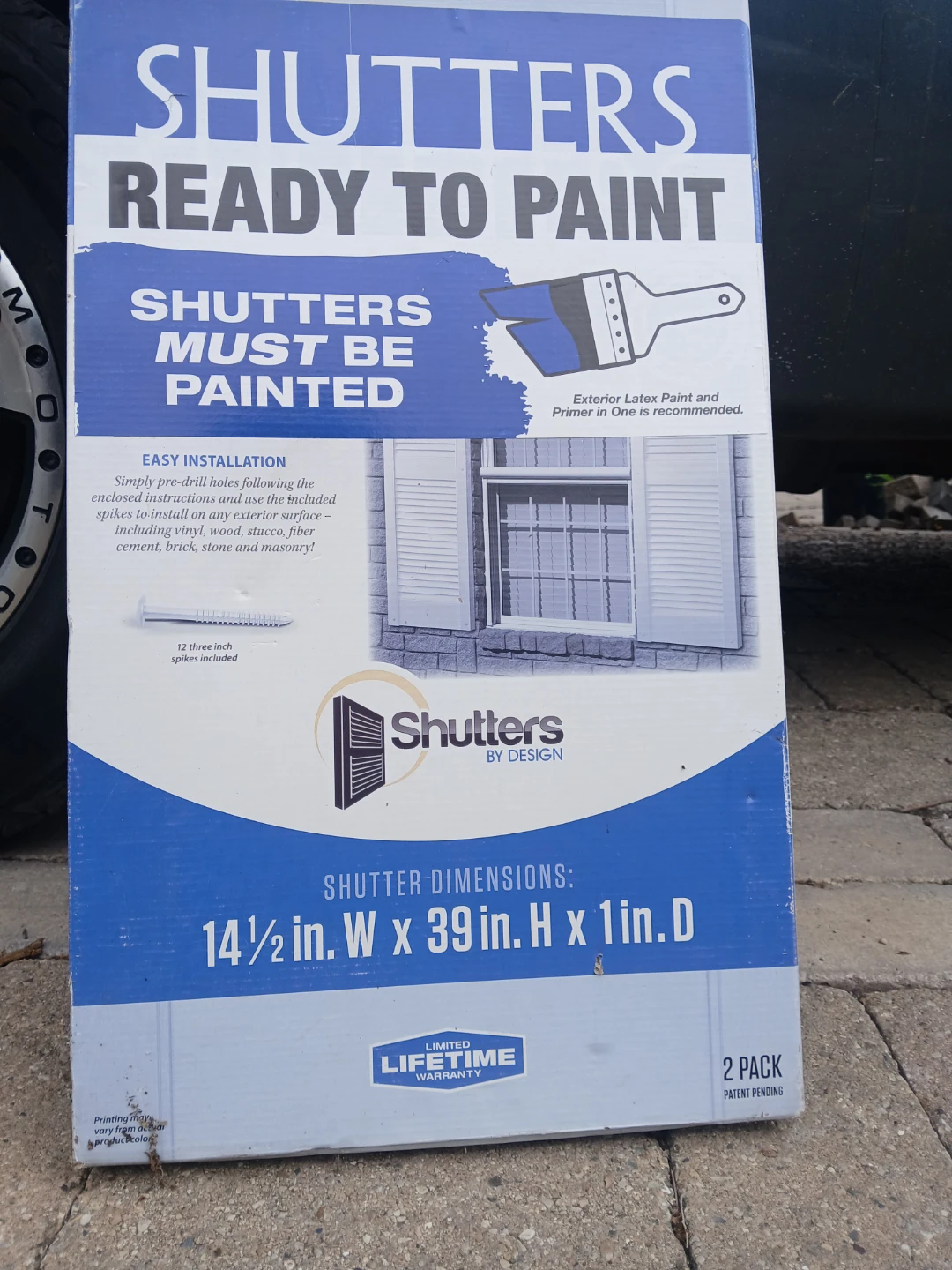 Shutters by Design Ready to Paint Shutters - 2 Pack - photo 2