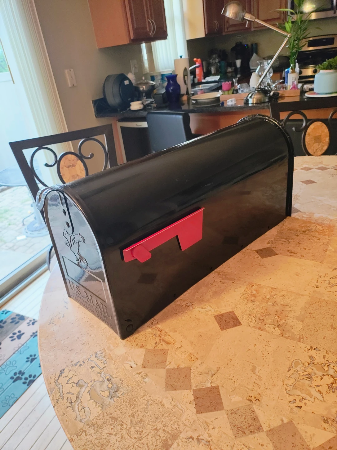 Black US Mailbox
