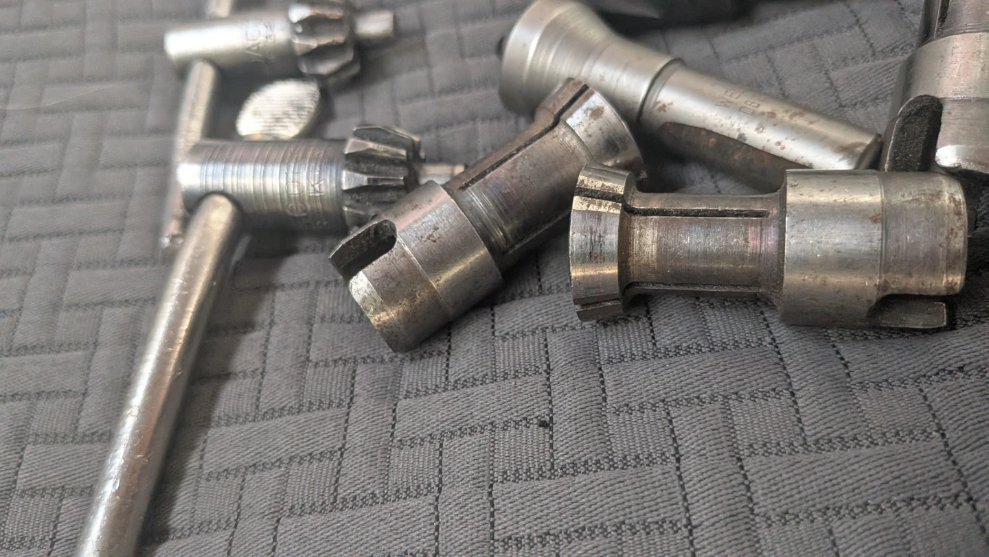 Jacobs Chuck Key & Collets Set drill bits - photo 5